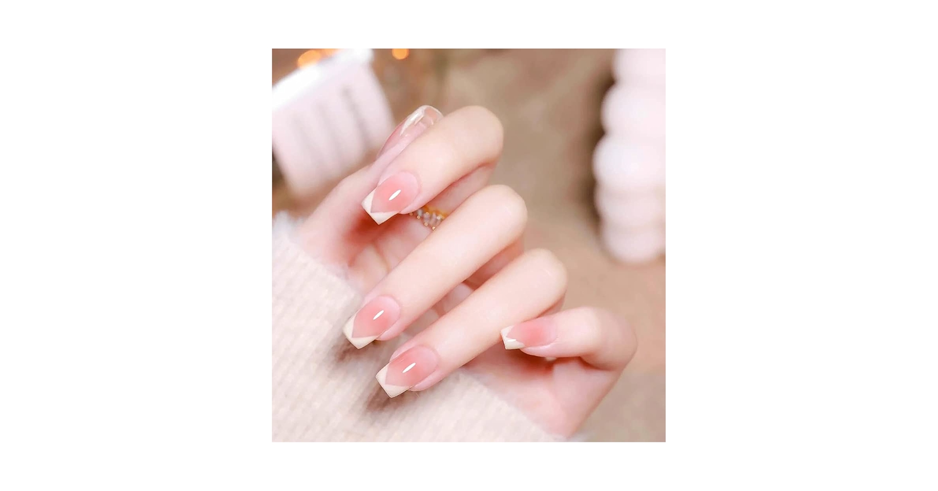 32))シンプルネイル フレンチガーリー ニュアンスネイル ホワイトネイルチップ 32))シンプルネイル フレンチガーリー ニュアンスネイル ホワイト